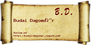 Budai Dagomér névjegykártya